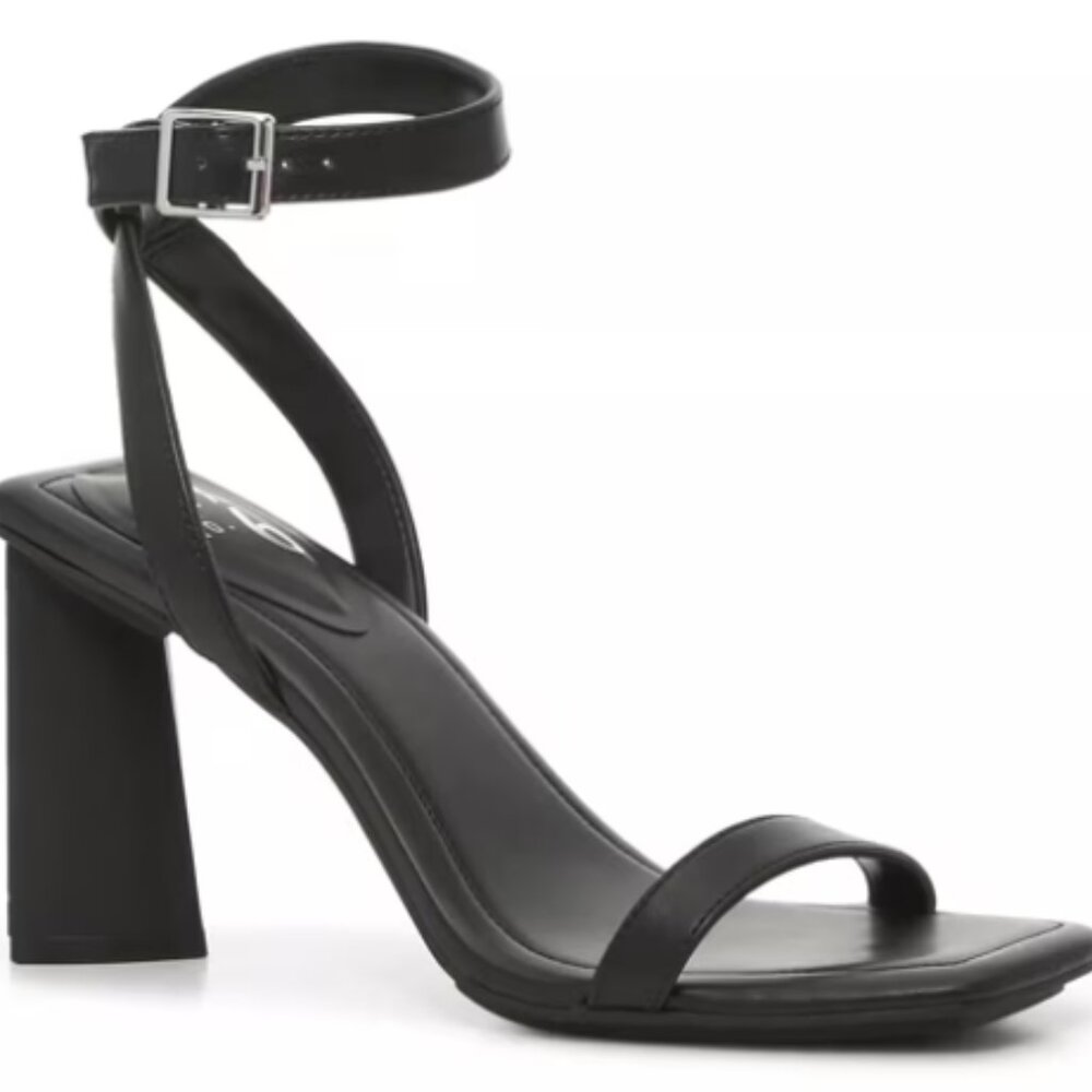 Mix No. 6 ALYANNA Block Heel Sandals, Black, Size 9.5, EUC